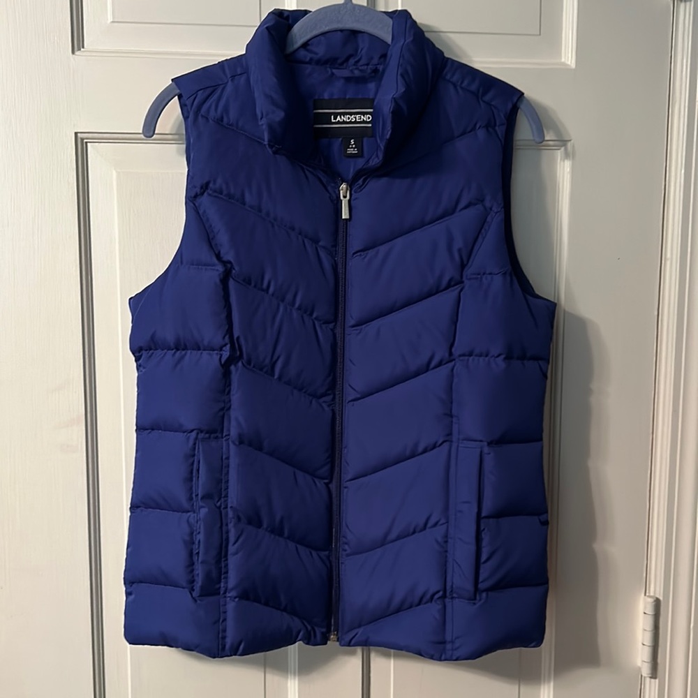 Lands’End puffer vest.  Size S.
